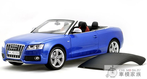 1/18 Norev Audi S5 Convertible (Blue) Diecast Car Model