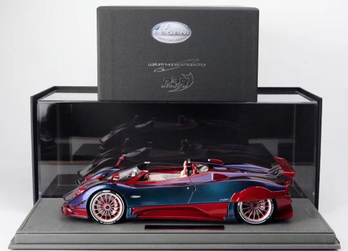 1/18 BBR Pagani Zonda HP Barchetta (Purple Holographic & Carbon Red) Resin Car Model Limited 20 Pieces