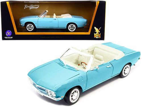 1/18 Road Signature 1969 Chevrolet Chevy Corvair Monza (Blue