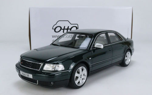 1/18 OTTO 1996-2003 Audi S8 (D2) Green Resin Car Model