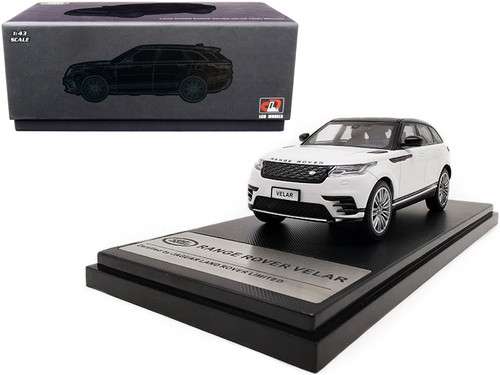 Land Rover Range Rover Velar First Edition with Sunroof White and Black 1/43 Diecast Model Car by LCD Models