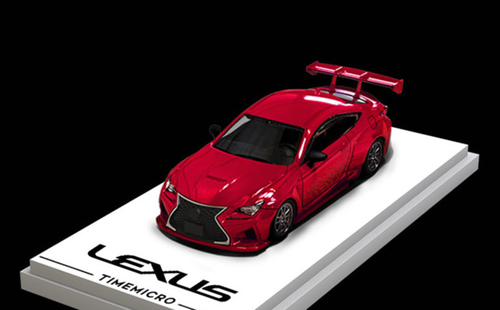 1/64 Time Micro Lexus RC F RCF Widebody (Red) Standard Edition Car Model