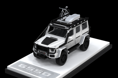 1/64 Time Micro Mercedes-Benz Mercedes Brabus G550 (White) Deluxe Edition Car Model