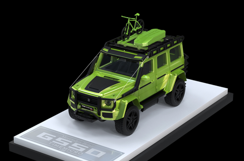 1/64 Time Micro Mercedes-Benz Mercedes Brabus G550 (Green) Deluxe Edition Car Model
