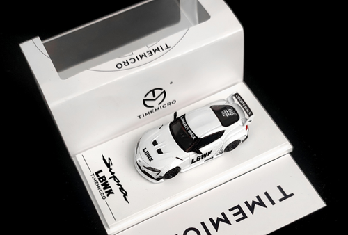 1/64 Time Micro Toyota Supra Liberty Walk LBWK (White) Car Model