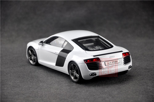 1/18 Kyosho Audi R8 V8 4.2 FSI White (Suzuka Grey) Diecast Model