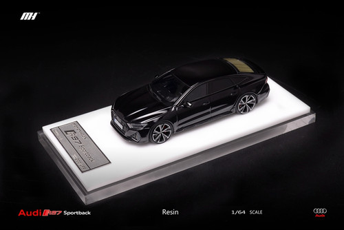 1/64 Motorhelix Audi RS7 Sportback (Black) Resin Car Model Limited