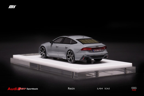 1/64 Motorhelix Audi RS7 Sportback (Grey) Resin Car Model Limited