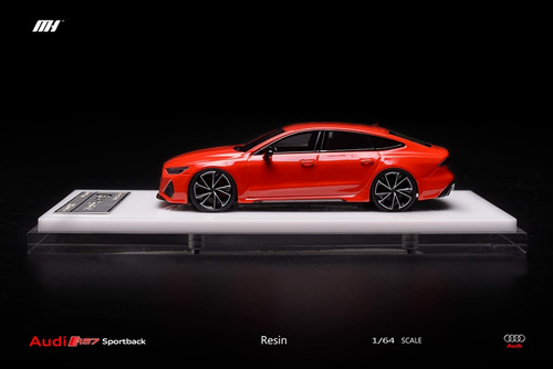 1/64 Motorhelix Audi RS7 Sportback (Red) Resin Car Model Limited