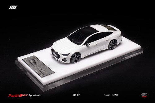1/64 Motorhelix Audi RS7 Sportback (White) Resin Car Model Limited
