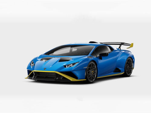 1/18 MR Collection Lamborghini Huracan STO (Blu Nethuns Blue with Giallo Belenus Frames) Resin Car Model Limited 25 Pieces 1/18 MR Collection Lamborghini Huracan STO (Blu Nethuns Blue with Giallo Belenus Frames) Resin Car Model Limited 25 Pieces