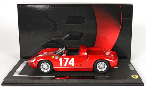 1/18 BBR Ferrari 250 P Targa Florio 1963 Car N.174 Resin Car Model Limited