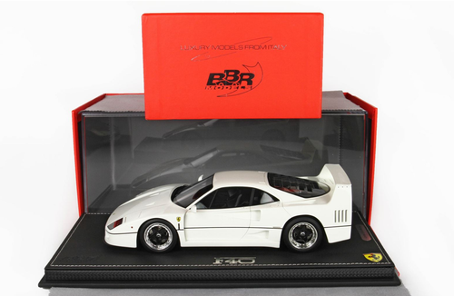 1/18 BBR 1987 Ferrari F40 (White with Black Interior) Resin Car Model Limited 24 Pieces