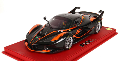 1/18 BBR Ferrari FXXK 2016 - Car No. 5 Black DS 1250 Glossy - With Showcase Resin Car Model Limited 59 PIeces