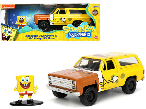 1/32 Jada SpongeBob SquarePants & 1980 Chevrolet K5 Blazer Diecast Car Model