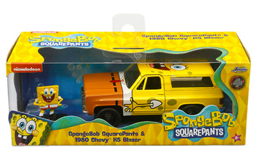 1/32 Jada SpongeBob SquarePants & 1980 Chevrolet K5 Blazer Diecast Car Model