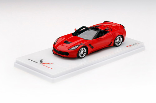 1/43 Chevrolet Corvette C7 Grand Sport Convertible 2017 Torch Red Resin Car Model