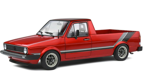 1/18 Solido 1982 Volkswagen Caddy Mk1 Red Custom Diecast Car Model