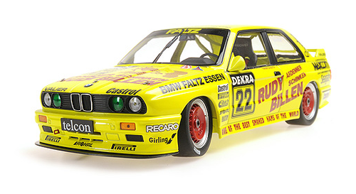 1/18 Minichamps 1989 BMW M3 Evo #22 DTM Valier Motorsport, BMW Faltz Essen Harald Grohs Diecast Car Model