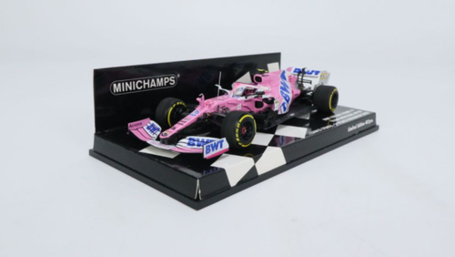 1/43 Minichamps BWT Racing Point F1 Mercedes RP20- Lance Stroll 3rd Place Italian GP 2020 Resin Car Model