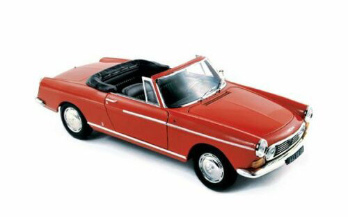 1/18 Norev 1967 Peugeot 404 Cabriolet (Red) Diecast Car Model