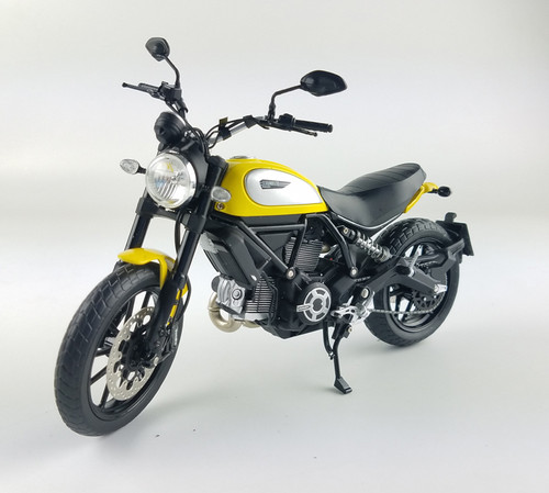 1/12 TSM Ducati Scrambler Classic 803cc (Yellow) Diecast Model