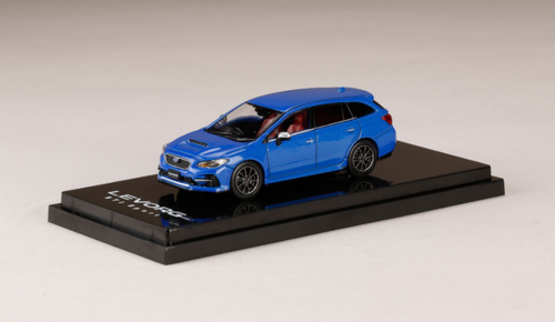  1/64 Hobby Japan SUBARU LEVORG STI Sport EyeSight Black Selection (VM / Type F）Genuine Optional Parts Equipped WR Blue Pearl  