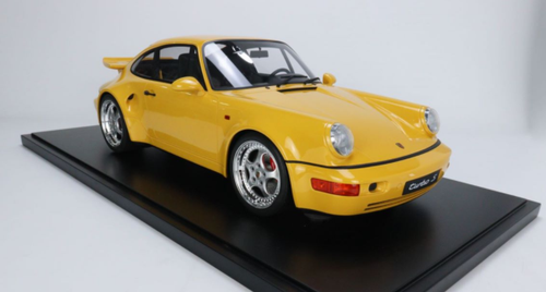 1/8 Minichamps 1992 Porsche 911 (964) Turbo S (Speed Yellow) Resin Car Model Limited 99 Pieces