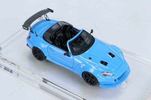  1/64 POPRACE Honda S2000 Blue Resin Car Model