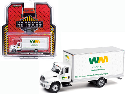 2013 International DuraStar Box Van "Waste Management" White "H.D. Trucks" Series 21 1/64 Diecast Model by Greenlight
