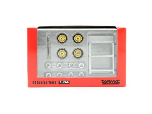 ell様 1/64 Tarmac Accessories OZ Sparco Terra Gold Wheel Set