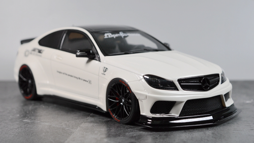 1/18 GT Spirit GTSpirit Mercedes-Benz C-Class C63 AMG W204 LB Libertywalk Widebody (White) Resin Car Model