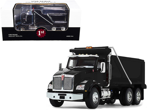Kenworth T880 Dump Truck Surf Blue Metallic 1/50 Diecast Model by