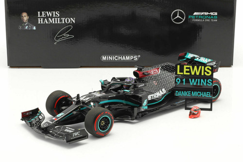 1/18 Minichamps Lewis Hamilton Mercedes-AMG F1 W11 #44 91st Win 