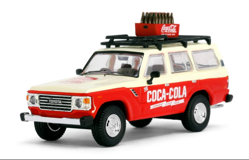 1/64 Tiny x INNO Toyota Land Cruiser FJ60 Coca-Cola Diecast Car Model