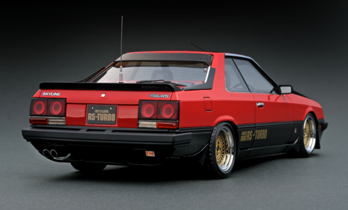 1/18 Ignition Model Nissan Skyline 2000 RS-Turbo (R30) Red/Black  Resin Car Model