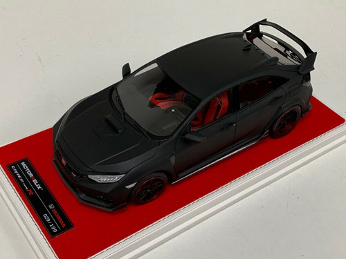 1/18 MH Motorhelix Honda Civic Type-R Type R FK8 (Matte Black with Red Base) Resin Car Model Limited 199 Pieces