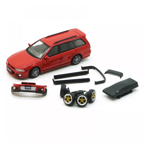 1/64 BM Creations Mitsubishi Legnum Vr4 Red LHD Diecast Car Model