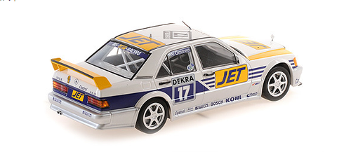 1/18 MINICHAMPS MERCEDES-BENZ 190E 2.5-16 EVO 1 - TEAM MS-JET-RACING - JOERG VAN OMMEN - DTM 1990 Diecast Sealed 