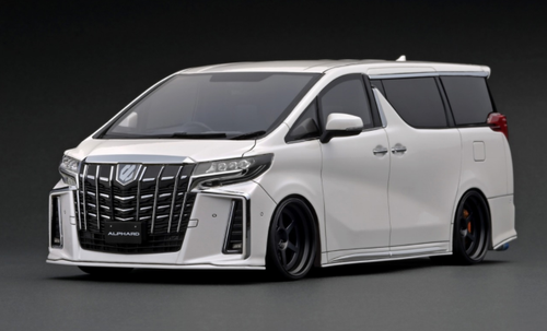 1/18 Ignition Model Toyota Alphard (H30W) Executive Lounge S Pearl White Resin Car Model