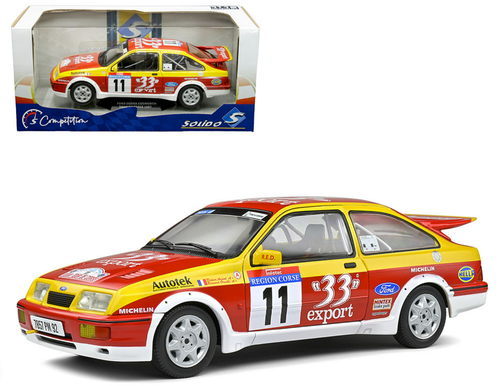  1/18 Solido 1987 Ford Sierra Cosworth RS Tour de Corse Diecast Car Model