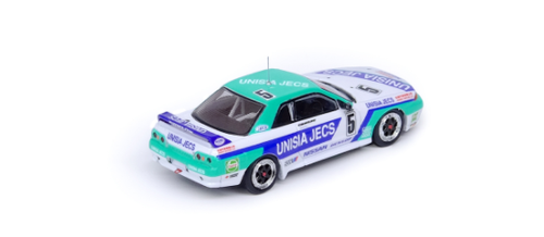 1/64 INNO64 NISSAN SKYLINE GTS-R (R32) #5 "UNISIA JECS" Macau Guia Race 1992 - Masahiro Hasemi Diecast Car Model