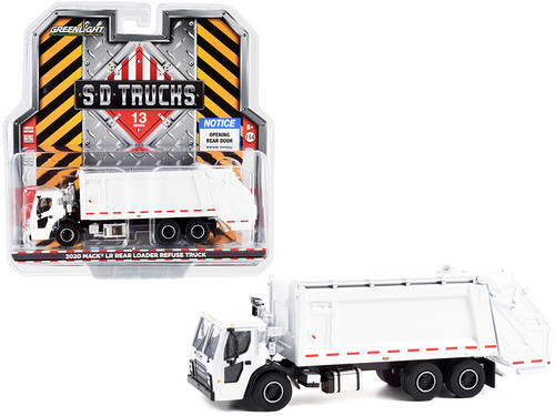 スペクター 2021 Mack LR Electric Rear Loader Refuse Truck White 