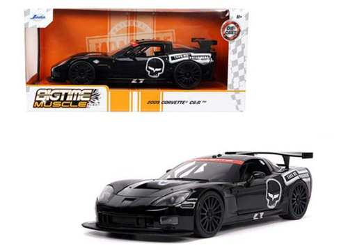 1/24 Jada 2005 Chevy Chevrolet Corvette C6R C6-R Black Diecast Car Model