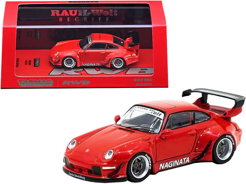 Porsche RWB 993 "Naginata" Red "RAUH-Welt BEGRIFF" Special Edition 1/64 Diecast Model Car by Tarmac Works