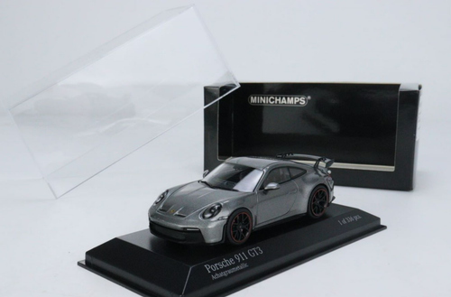 1/43 Minichamps 2020 Porsche 911 GT3 (992) (Agate Grey Metallic) Diecast Car Model