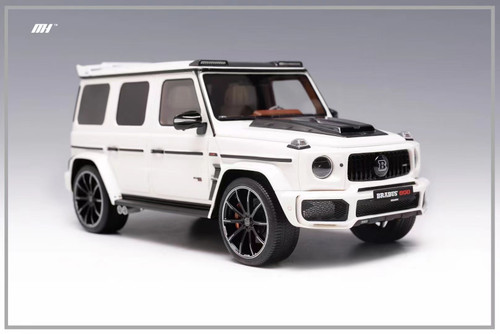 1/18 Motorhelix Mercedes-Benz Mercedes G-Class G63 AMG Brabus 800 (Pearl White) Resin Car Model Limited 199 Pieces