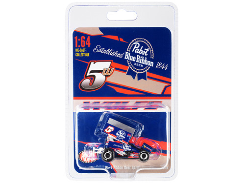 Winged Sprint Car #5w Lucas Wolfe "Pabst Blue Ribbon Beer" (2021) 1/64 Diecast Model Car by ACME