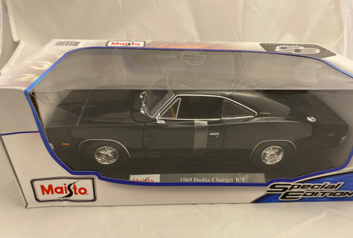 1/18 Maisto 1969 Dodge Charger R/T (Black) Diecast Car Model
