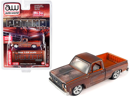 1978 Chevrolet Silverado C10 Pickup Truck (Unrestored) "Patina Series" Limited Edition to 4800 pieces Worldwide 1/64 Diecast Model Car by Autoworld